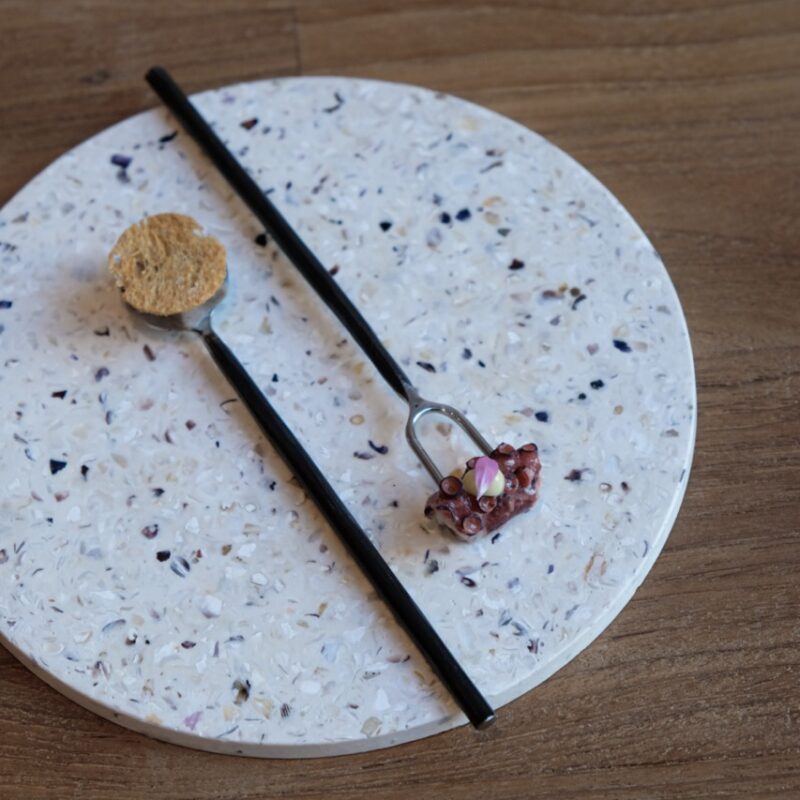 Dessous de plat en coquillages Bleu revalorisés