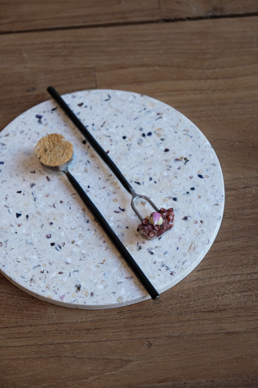 Dessous de plat en coquillages Bleu revalorisés