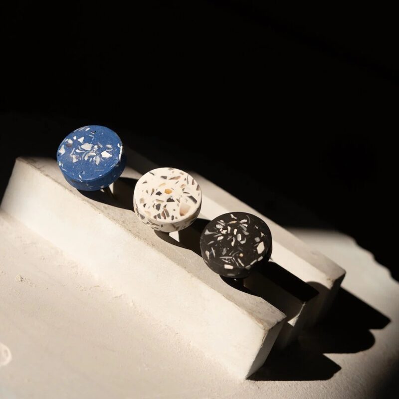 Bouton de meuble en coquillages revalorisés