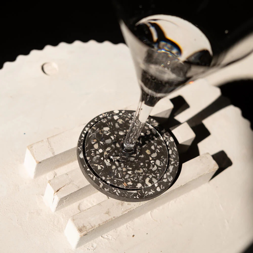 Dessous de verre en coquillages revalorisés