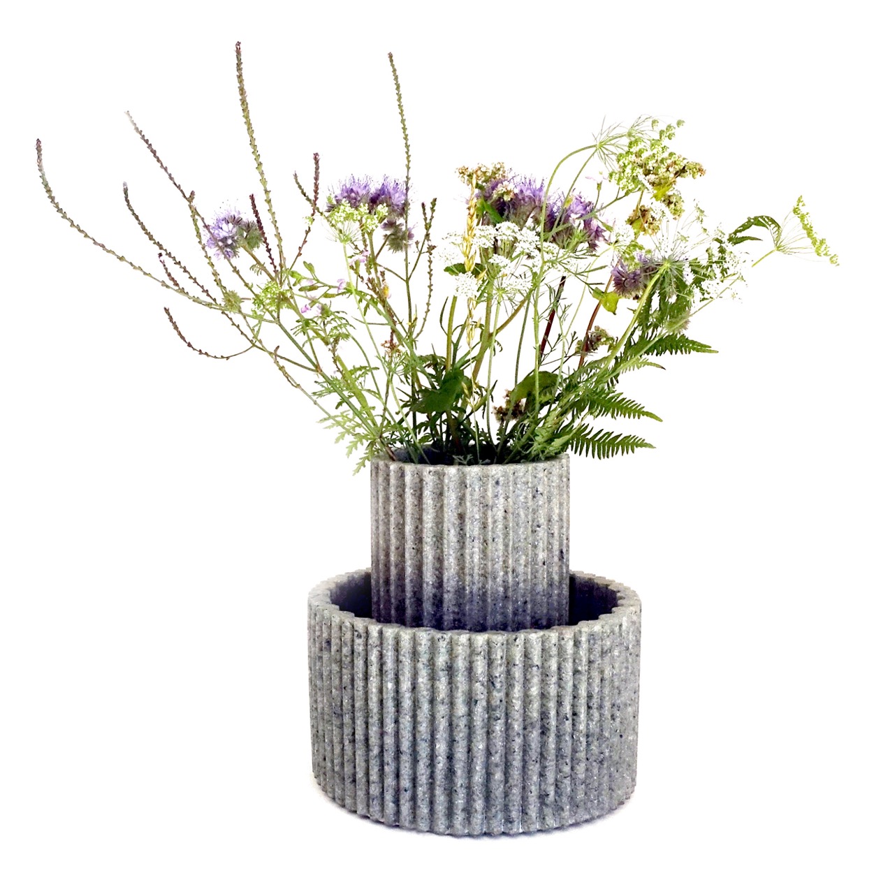 Double vase Vaseas en verre pare-brise recyclé