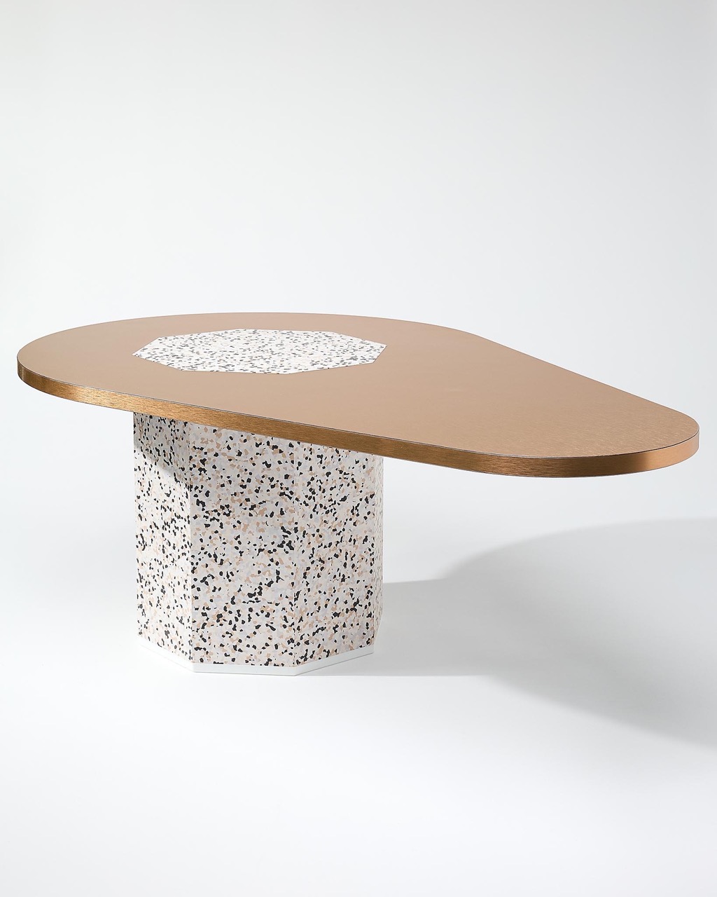 Table Avocado bois recyclé - Cuivre – Image 2