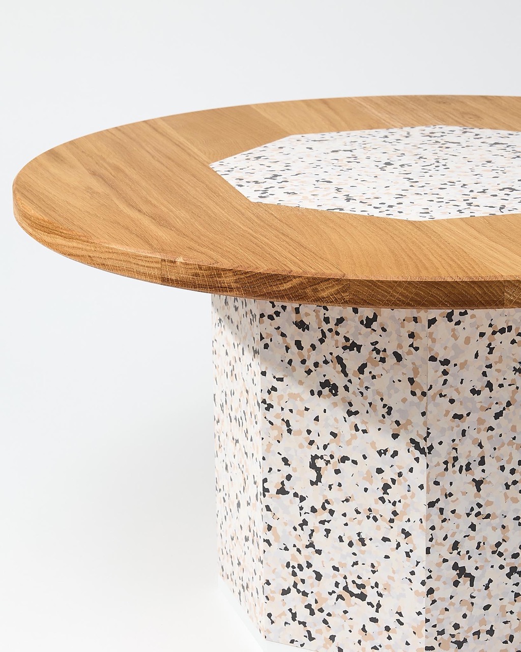 Table basse Léo bois recyclé - Terrazzo