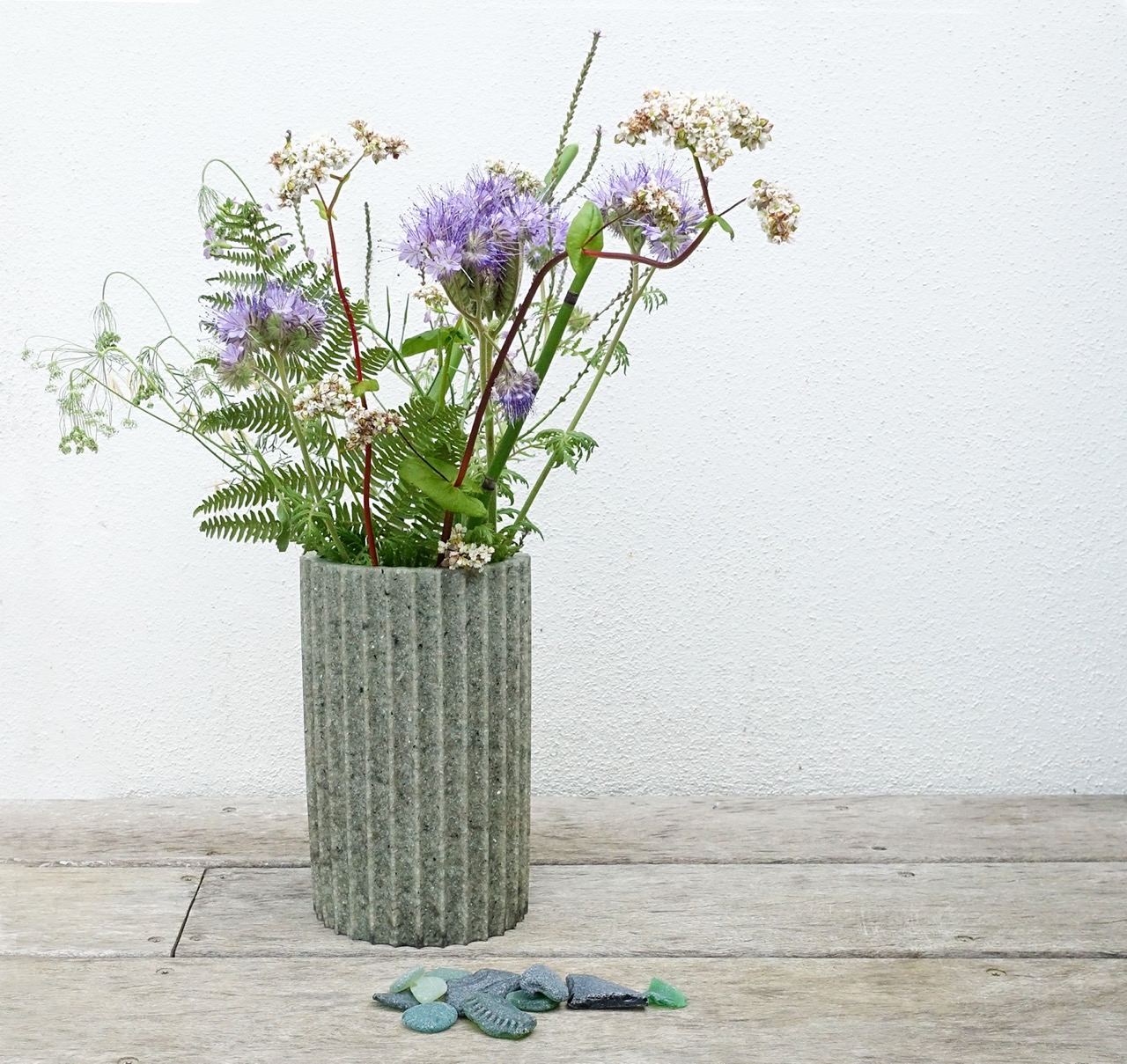 Vase Vaséo en verre pare-brise recyclé
