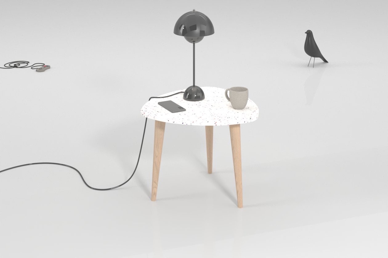 Table basse en plastique recyclé 03.20 LOMA – Image 2