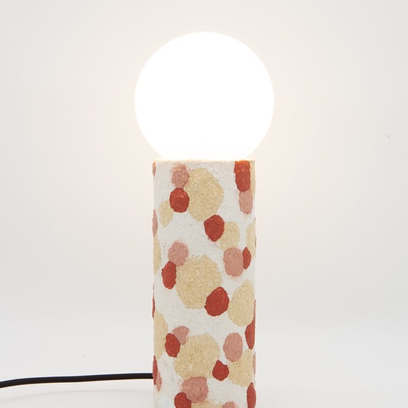 Lampe à poser tricolores 03 recyclée