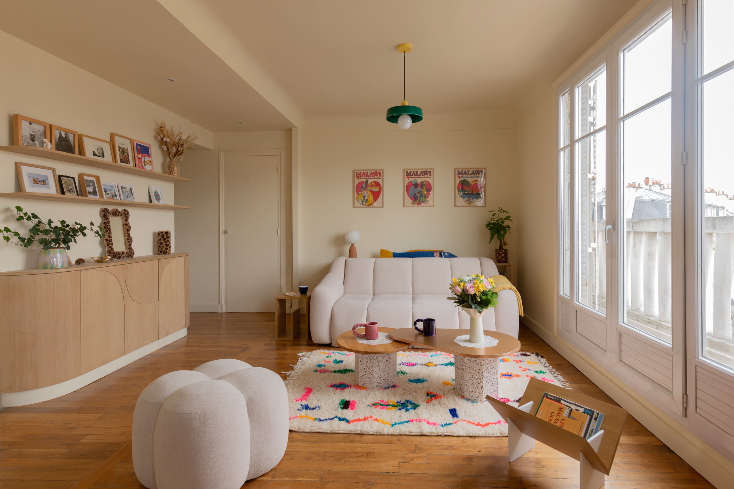 Table basse Léo bois recyclé - Terrazzo – Image 4