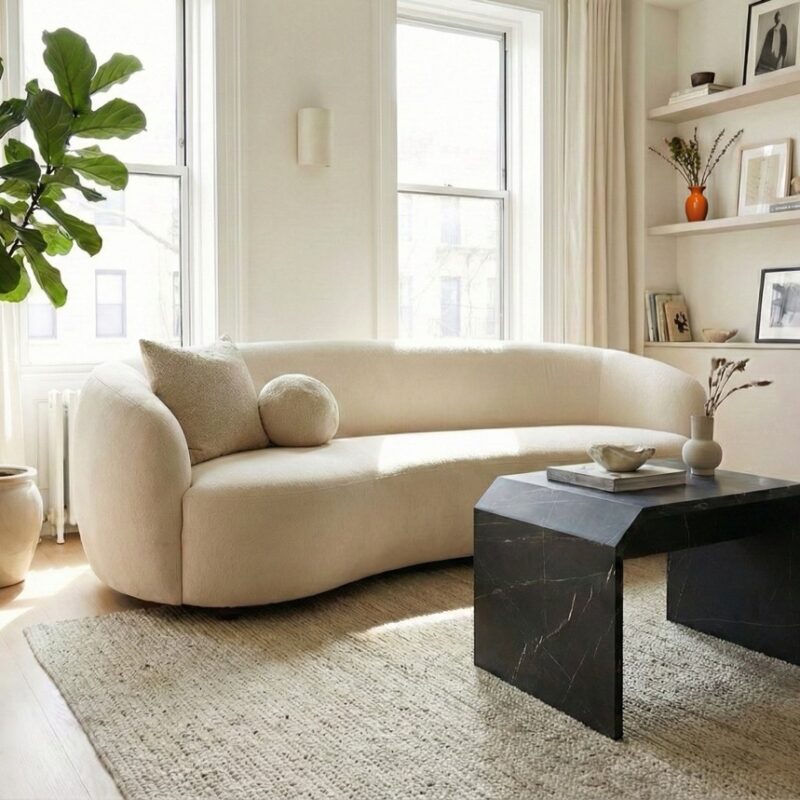 Table Ava bois upcyclé effet marbre