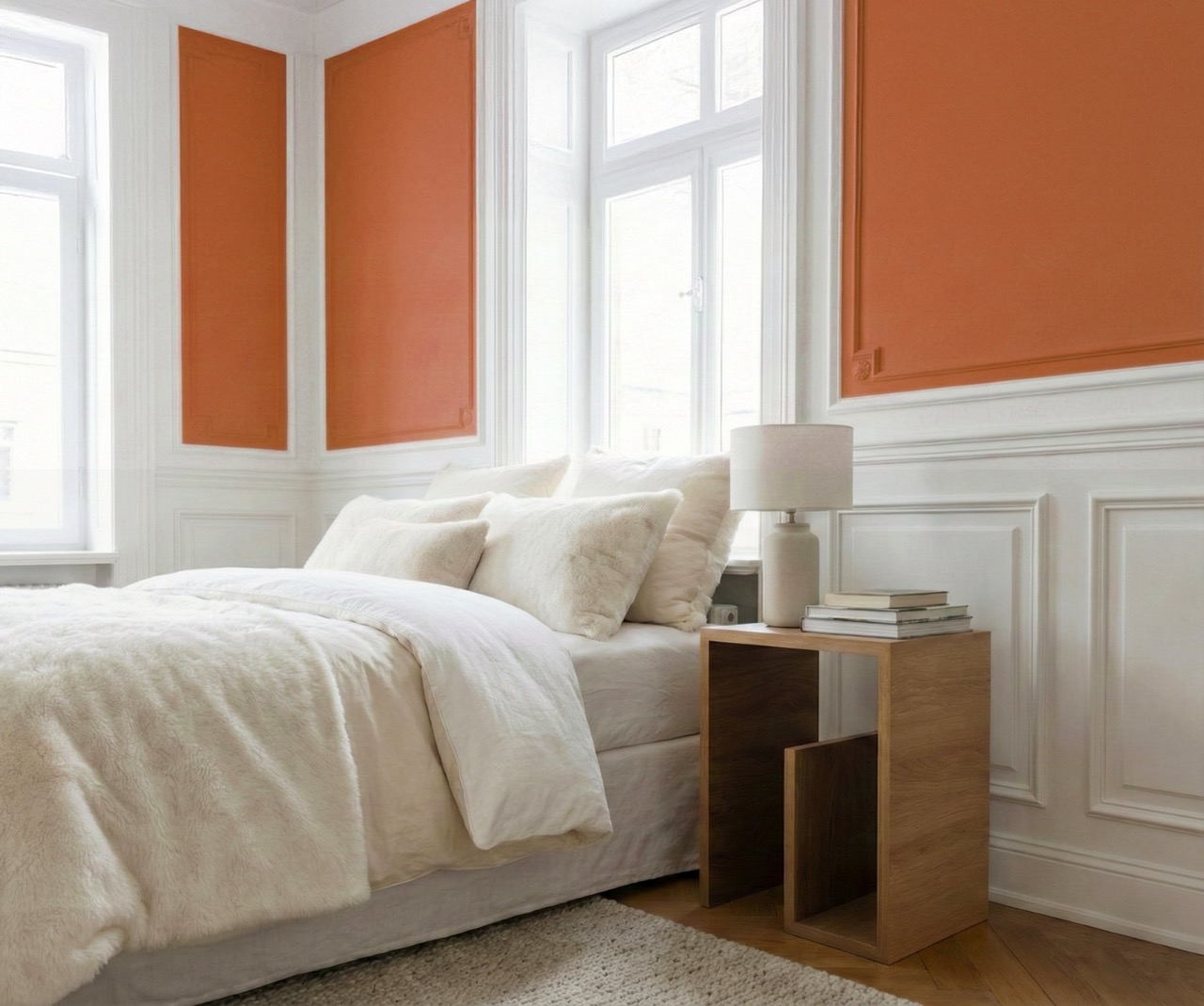 Table de chevet en bois upcyclé