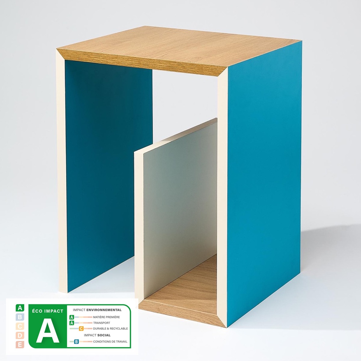 Table de chevet en bois upcyclé – Image 5